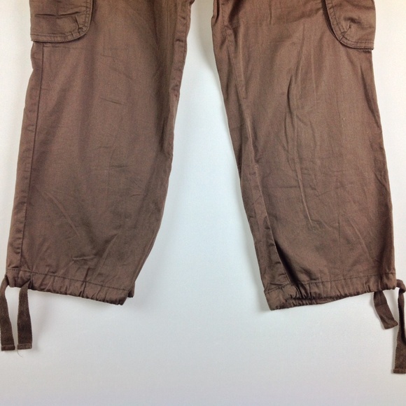 New York Co Capri Cargo Pants Women 8 Brown - Picture 3 of 7